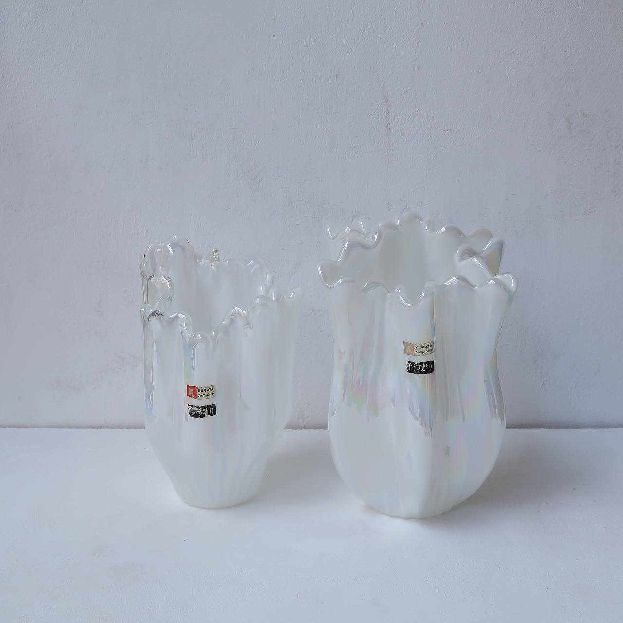 白いオーロラの花瓶5
