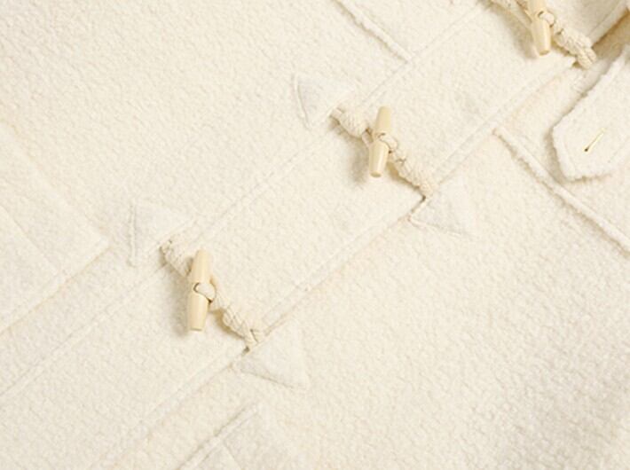 ☆Red Velvet ウェンディ 着用！！【ROLAROLA】DUFFLE HALF COAT IVORY