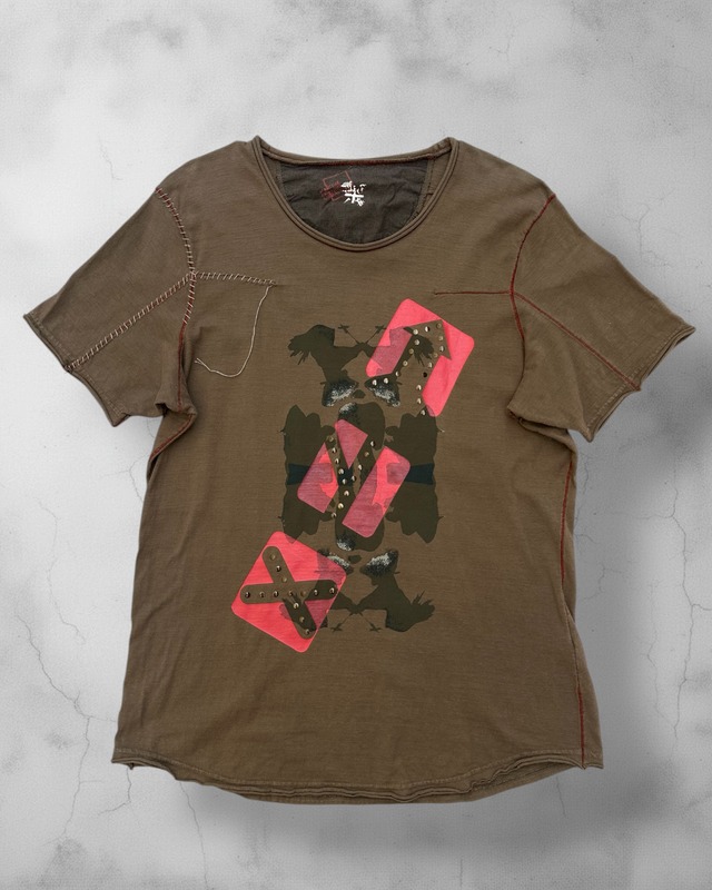 John Galliano “R.I.P IT” Paint Graphic T-Shirt Size:M | MIORI
