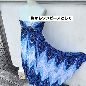 ピーコック2ウェイエスニックスカート