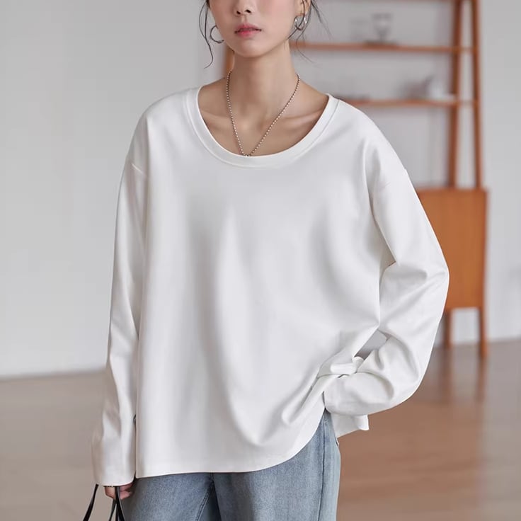 round neck pullover 14235