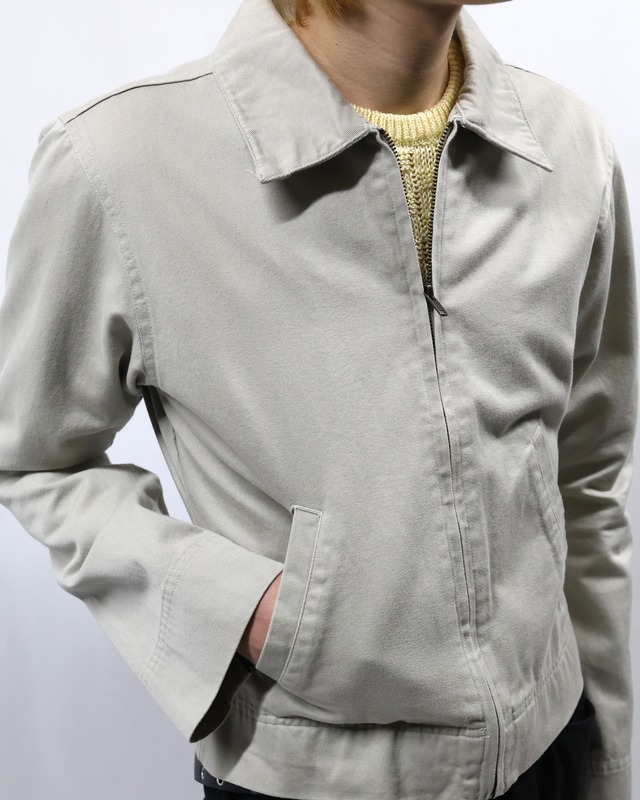 minimal cotton drizzler jacket