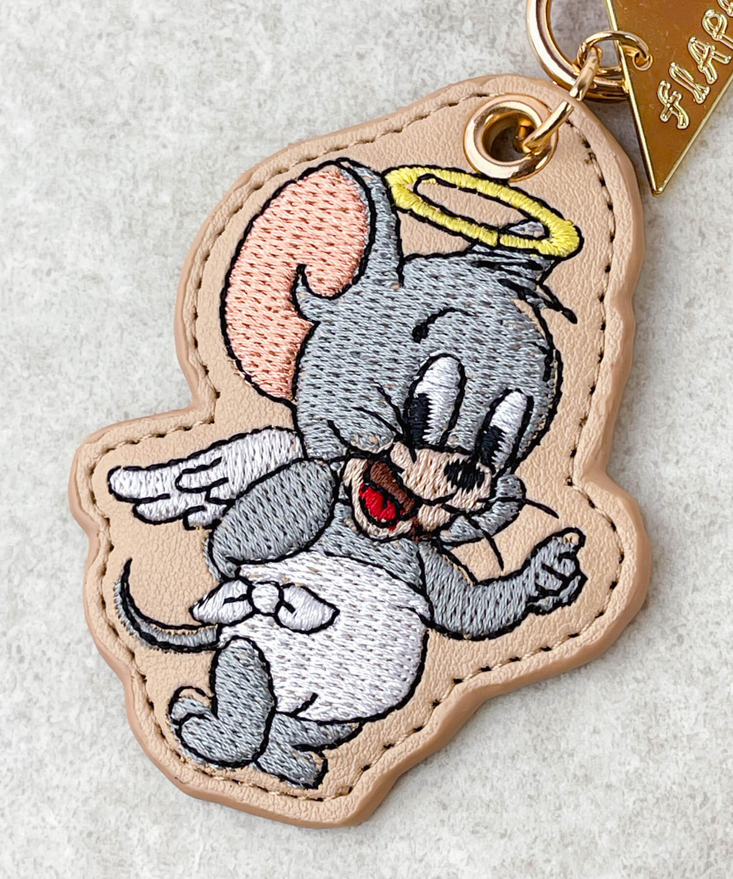 F258057_TOM and JERRY×Flapper タフィー天使と悪魔刺繍チャーム | Flapper