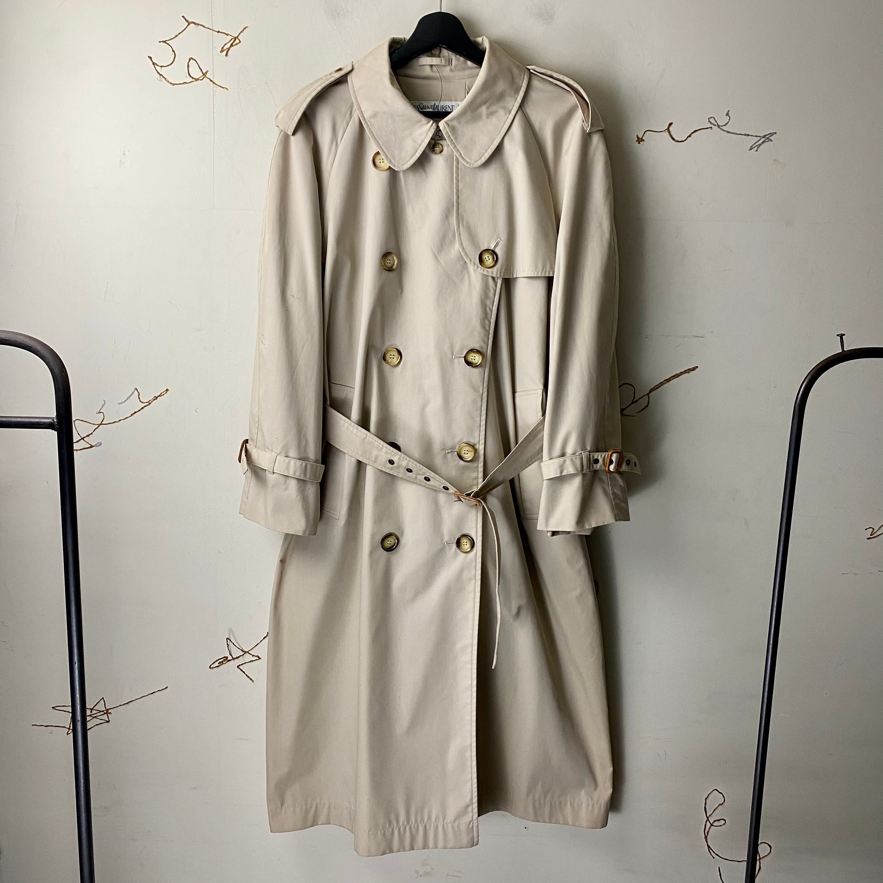 vintage YVES SAINT LAURENT trench coat | NOIR ONLINE