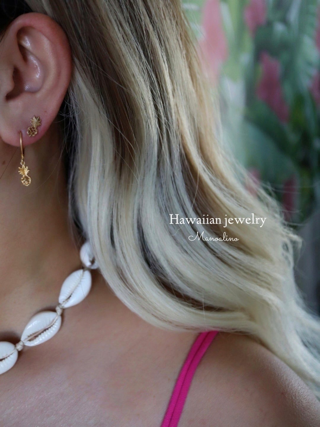 ピアス パイナップル レディース スタッドピアス ハワイアン Pineapple studs Hawaiianjewelry(ハワイアンジュエリー