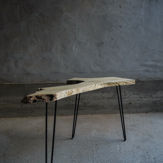 甘夏みかんの 一枚板 ローテーブル（高さ・カラー変更無料）