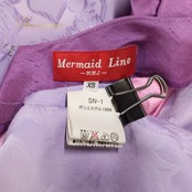フラダンス 衣装 MermaidLine MMJ マーメイドライン エムエムジェイ ワンピース ドレス パープル系 日本製 ワントーン 刺繍 バラ柄 光沢感 きれい 上品 華やか 鮮やか かわいい 紫 ハワイアン アロハ ハワイアンプリント フラ ダンス 練習
