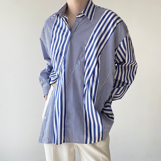 【TR1450】Stripe Multi Line Shirt