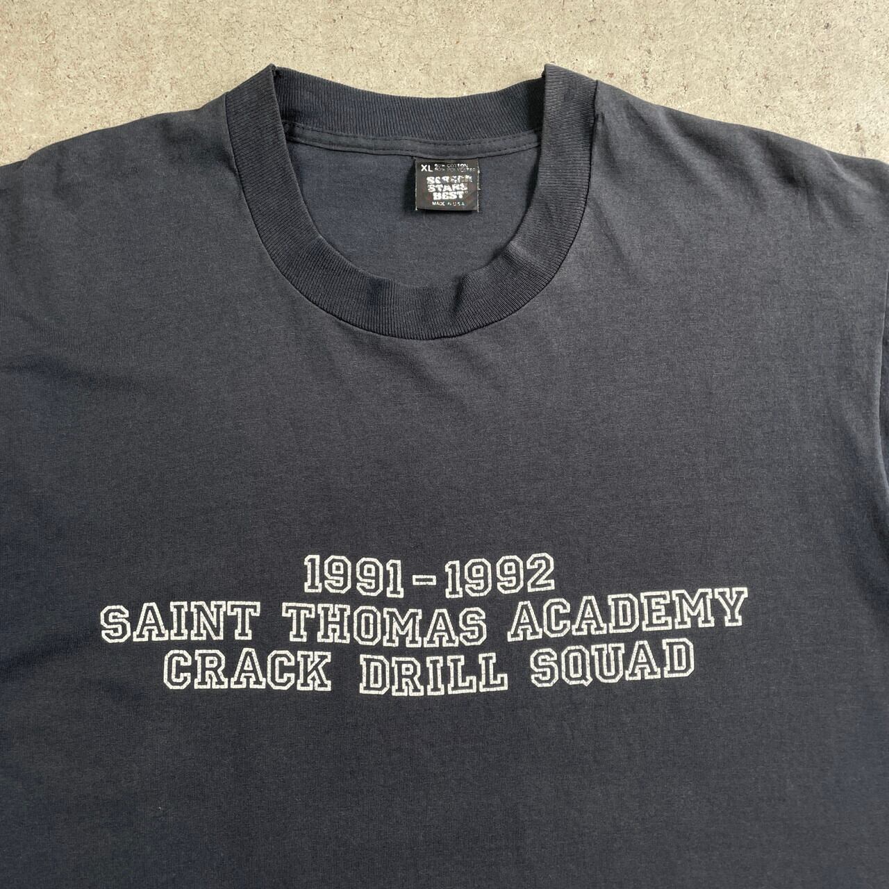 USA製 90年代 saint thomas academy crack drill squad ロゴプリント