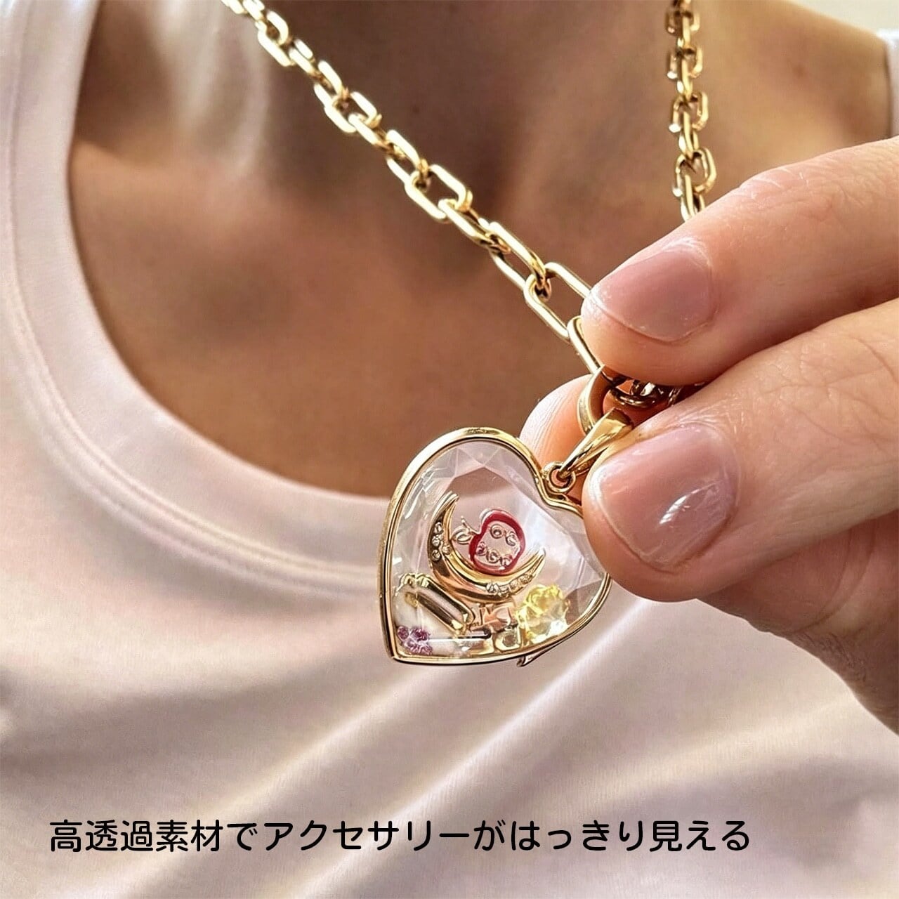 牧*起様 アクセサリー まとめ BOX 時計 ネックレス ペンダントなど HY 411 . 「透明ペンダントボックス」カスタマイズアクセサリー ハート