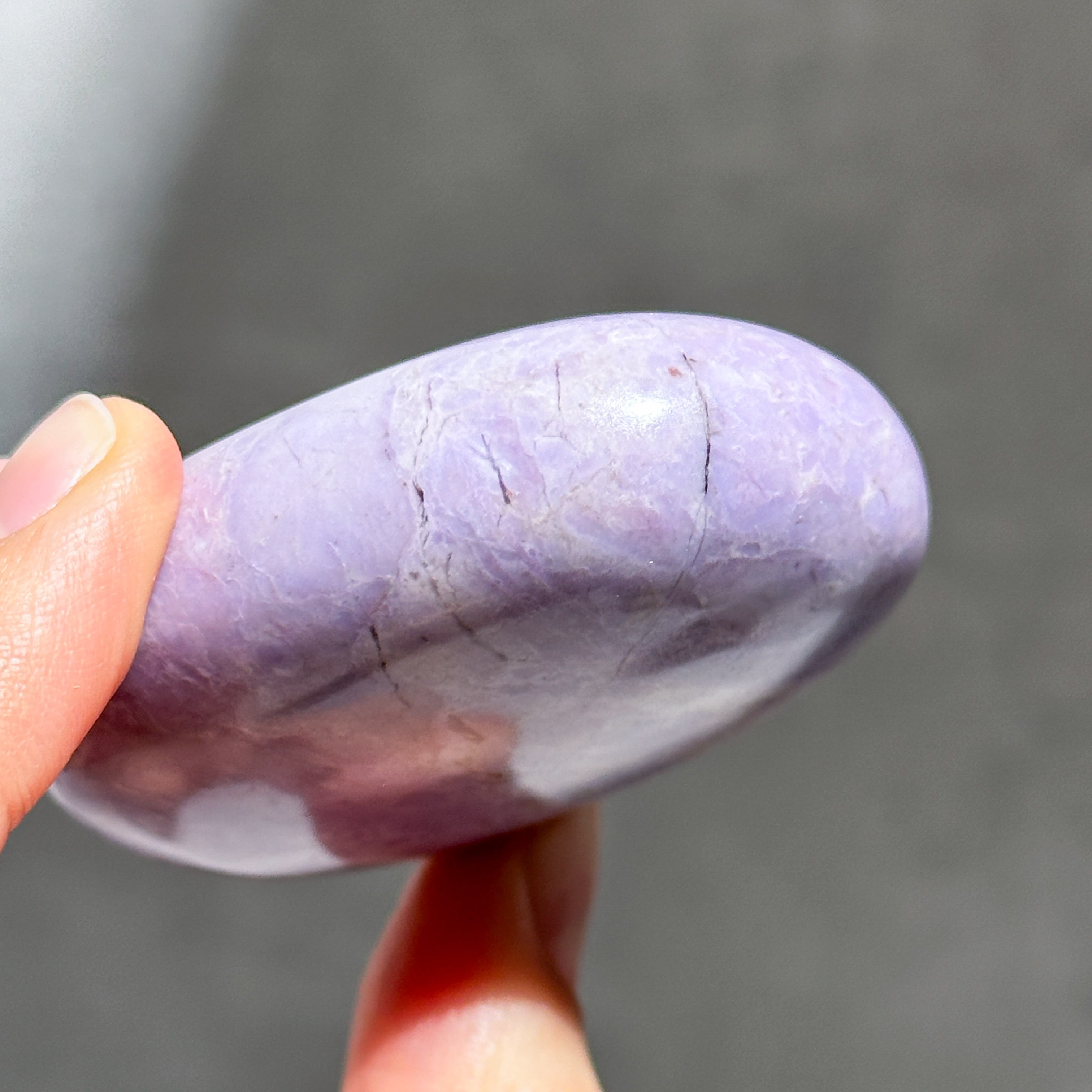 パープルジェイド パームストーン53◇Purpe Jade palm stone ◇天然石