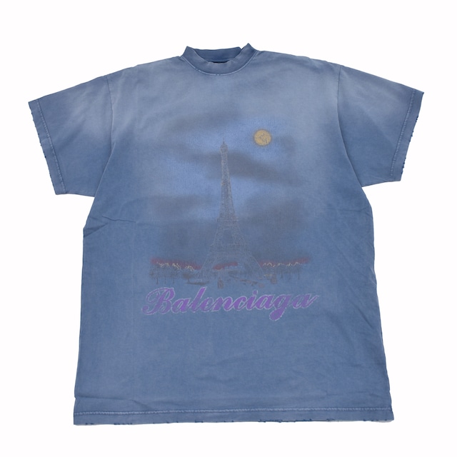 【BALENCIAGA】Oversized T-Shirt(FADED BLUE)