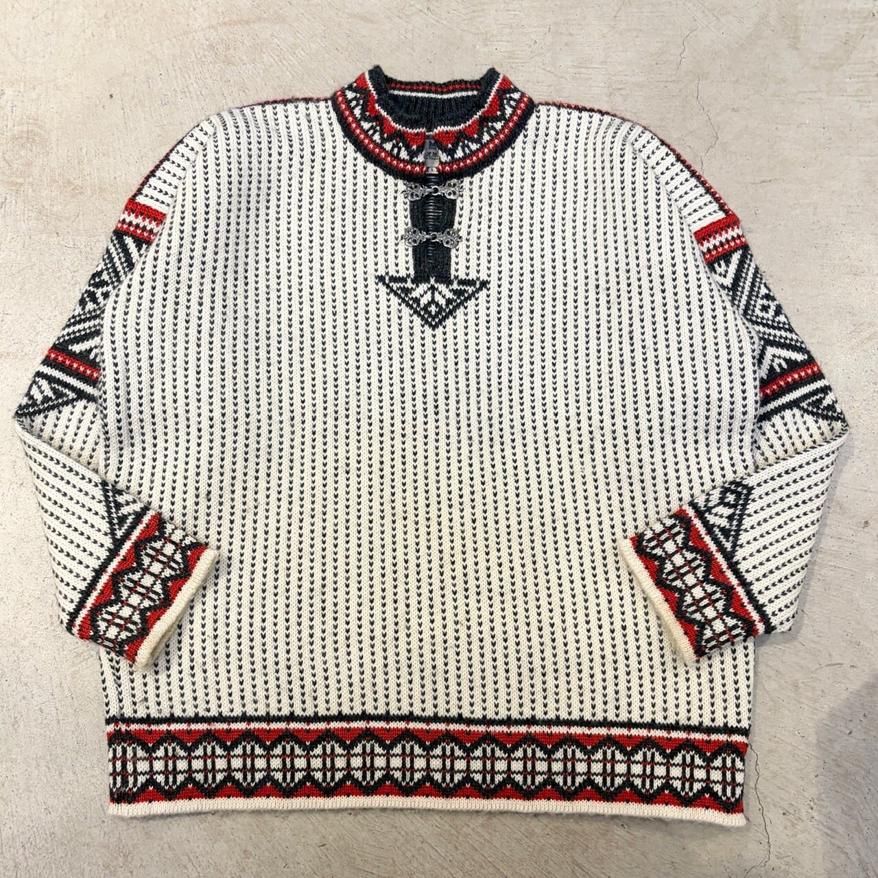 SJ本脇 美品★レアな赤色★Dale of Norway ★手編みニット DALE OF NORWAY SWEATER NORDIC OLD MODEL | safarionline