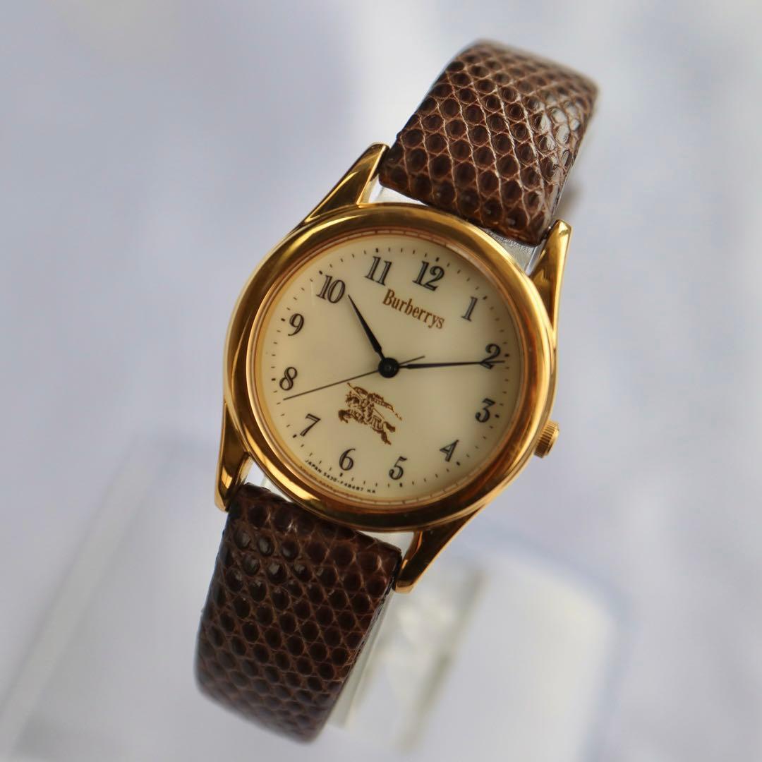 BURBERRY ゴールド ラウンド クォーツ レディース腕時計 16334 | classico