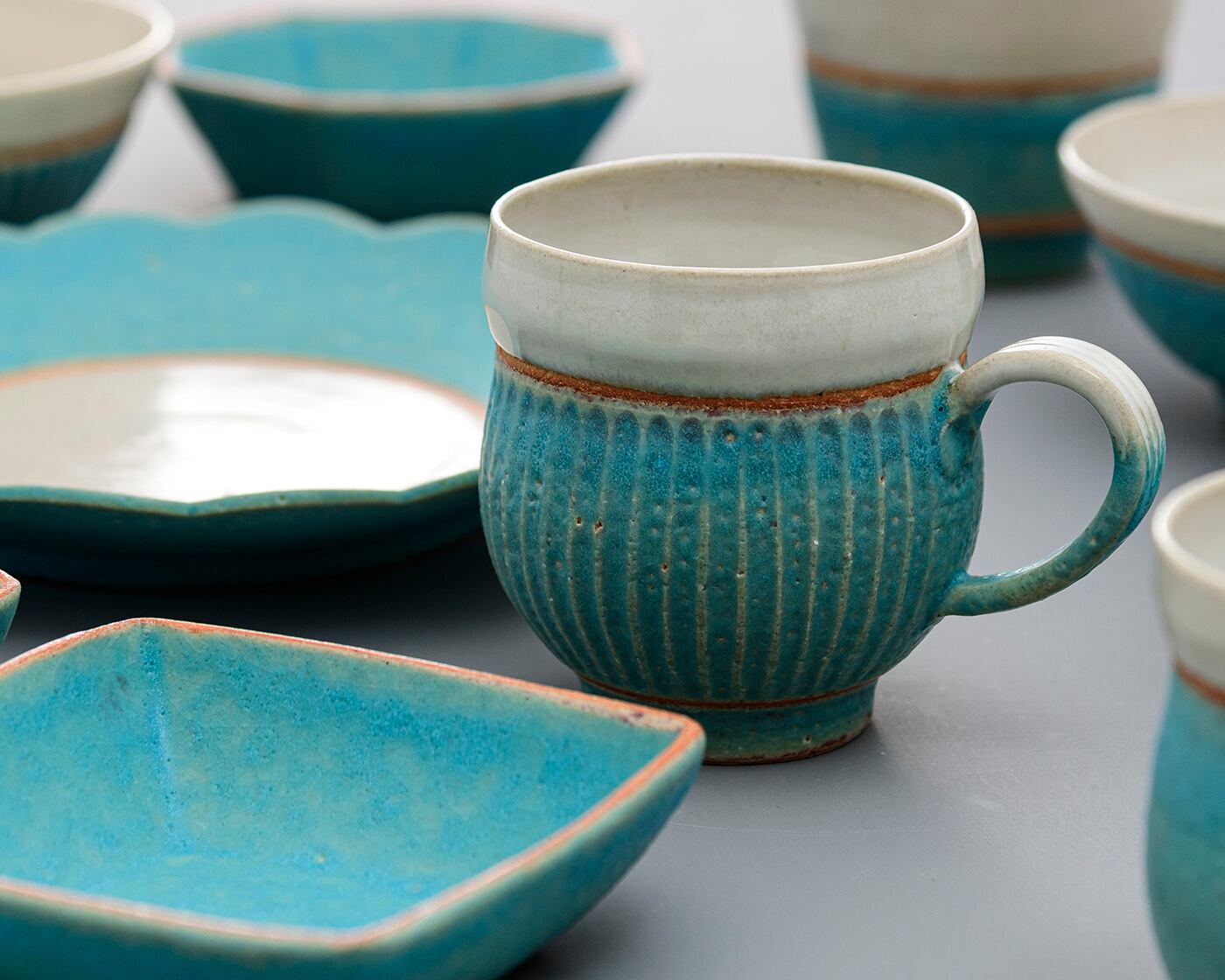 四角小鉢／トルコ青UTSUWA