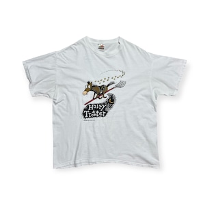 00s Fruit of the Loom “Hairy Trotter” Tシャツ｜パロディプリント｜Honduras製 コットン100％ XL相当｜Villiams