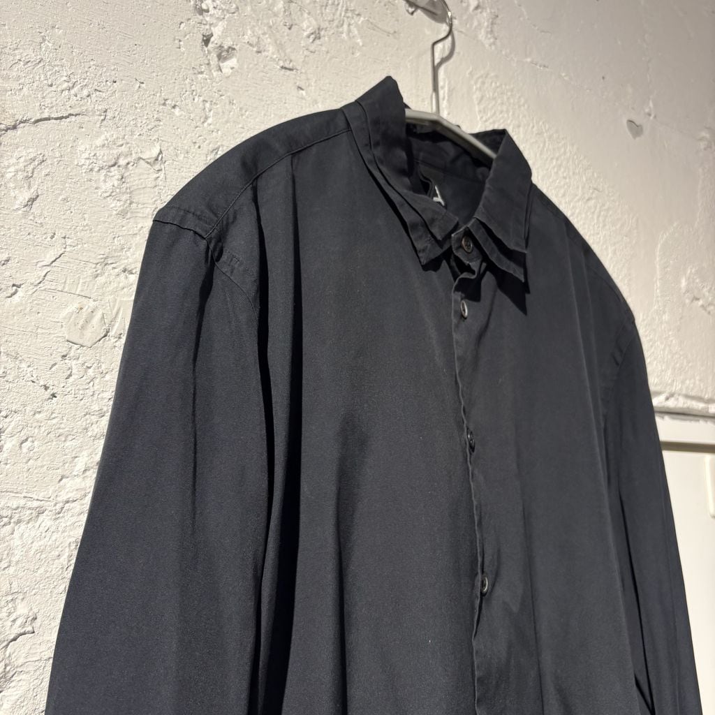 Ground Y グラウンド ワイ Double-Collar Shirt シャツ ブラック size