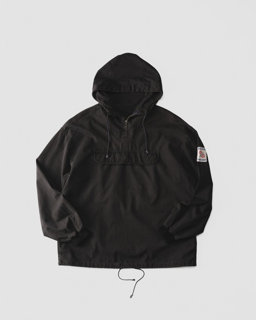 [1960s] "Finland Vintage" Black Cotton Ski Anorak Parka