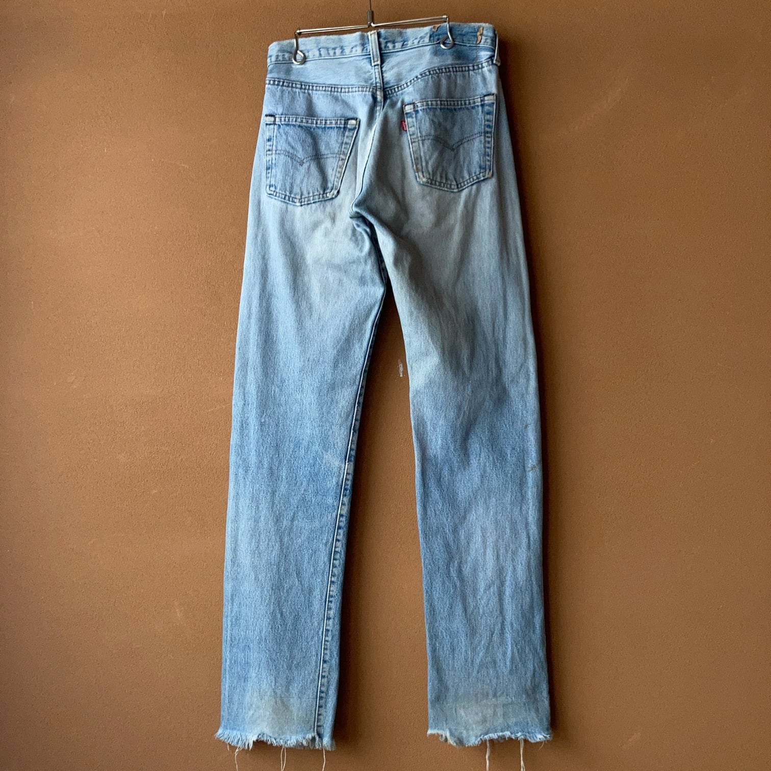 80's Levi's 501 赤耳 ストレートデニムパンツ 裾カットオフ USA製 W31【0806A38】