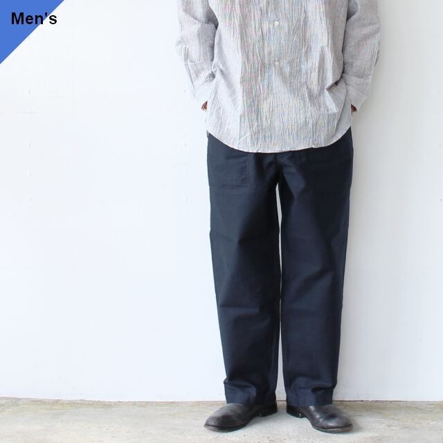 Upscape Audience バックサテンベイカーパンツ Back satin baker pants (Navy)