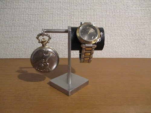 腕時計、懐中時計デイスプレイスタンド ブラック