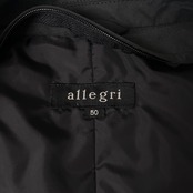 allegri アレグリ ダウン ライト ジャケット 50 /メンズ/ブラック/ボタン&ファスナー