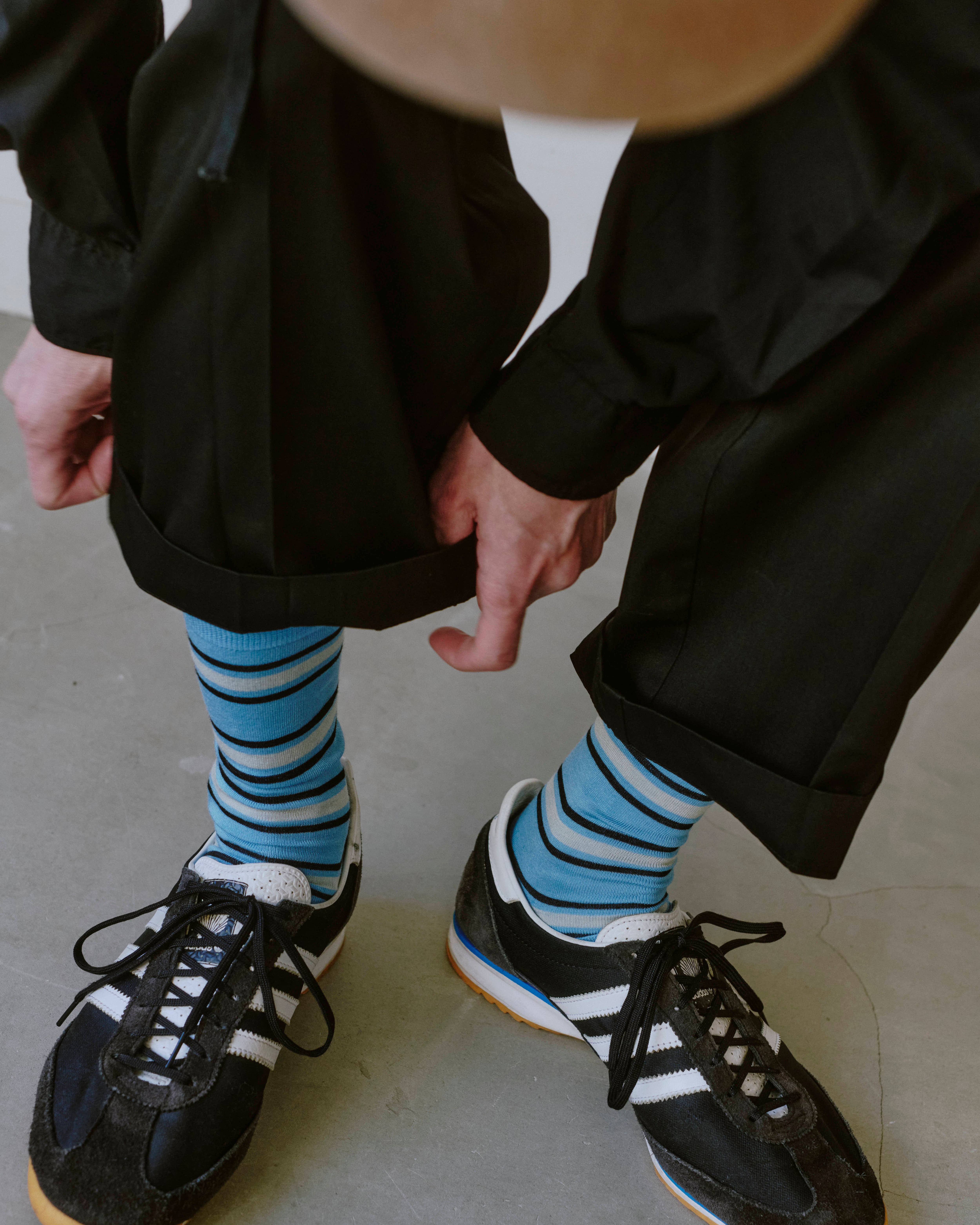 Border line wool Long men