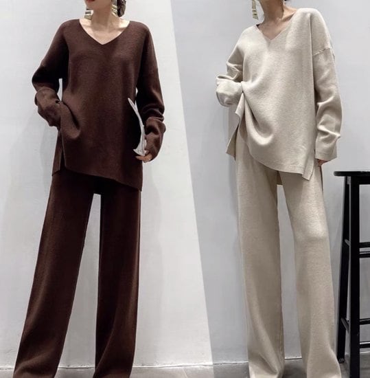 ニット セットアップ ニットセットアップ レディース 大きい