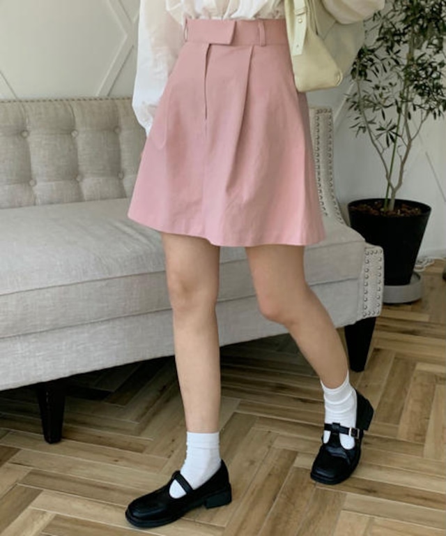 《即納商品》cinnamon mini skirt (ivory / pink)