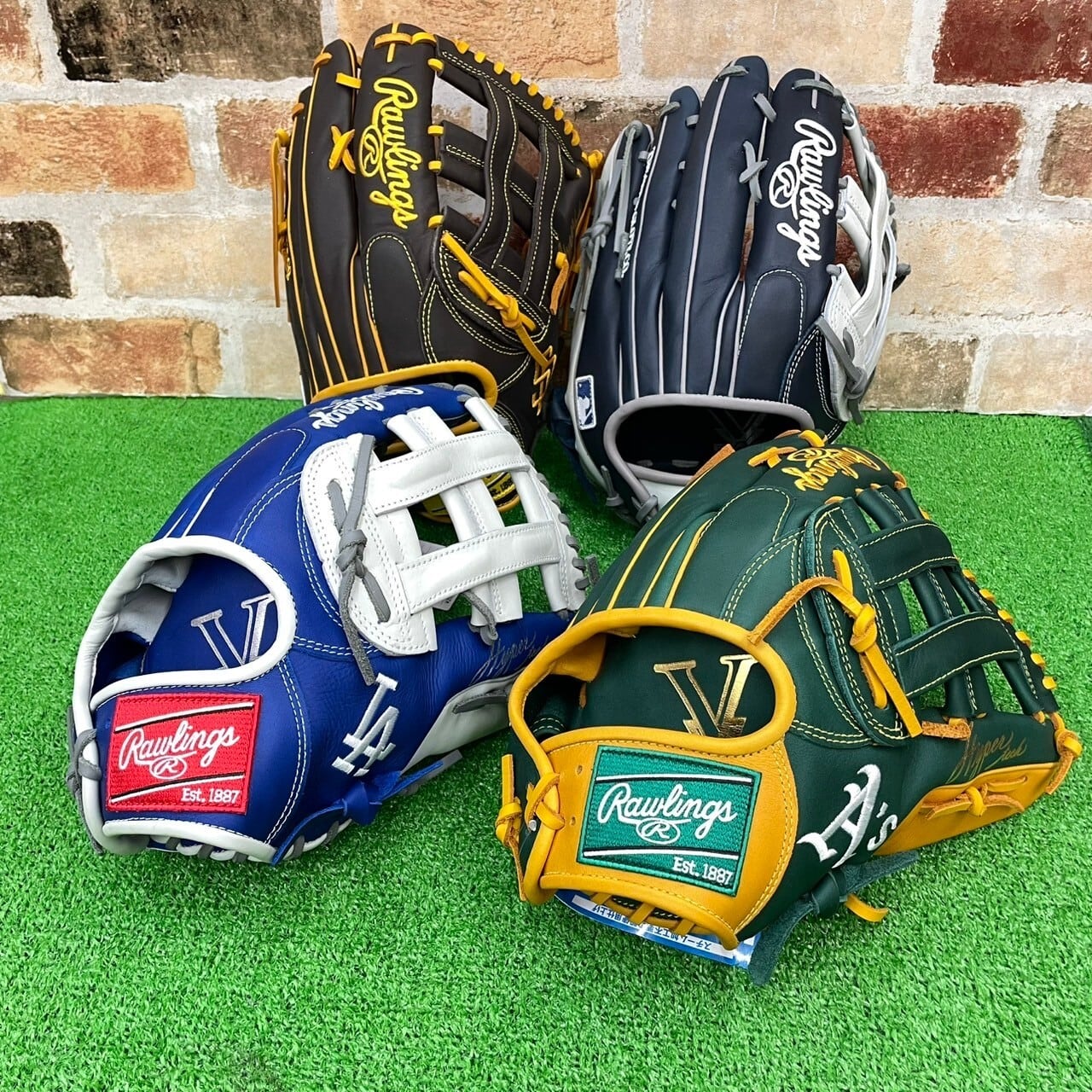MLBモデル】Rawlings ローリングス 軟式グラブ HYPER TECH MLB TEAM 外