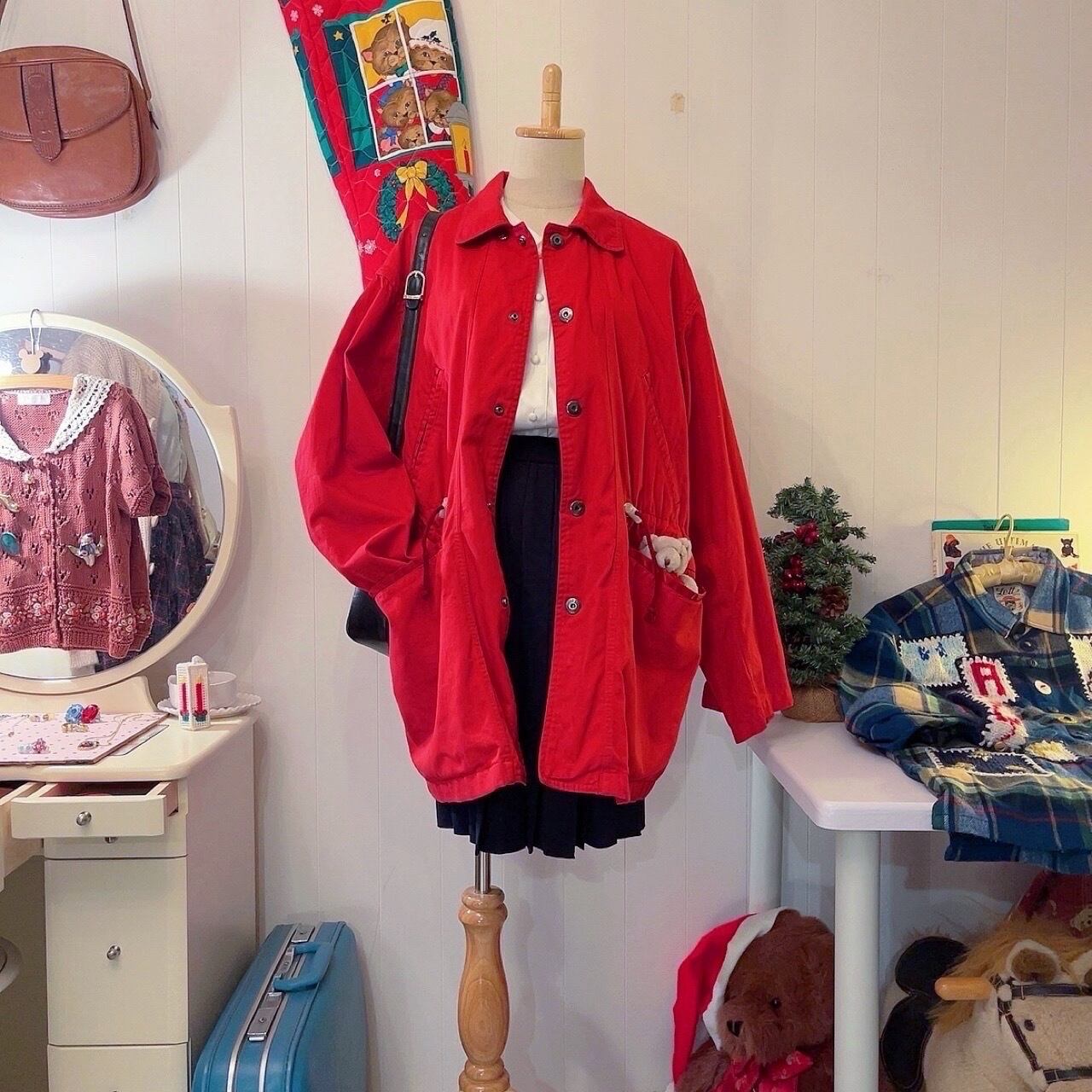 ABAHOUSE / red logo coat