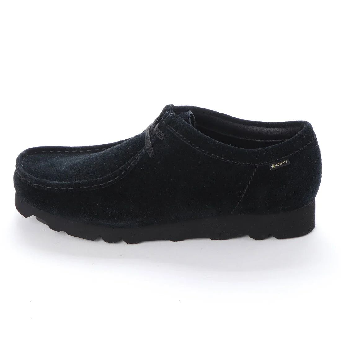 CLARKS (ｸﾗｰｸｽ) - WALLABEE GTX (ﾒﾝｽﾞ ﾜﾗﾋﾞｰ ｺﾞｱﾃｯｸｽ) Black Suede