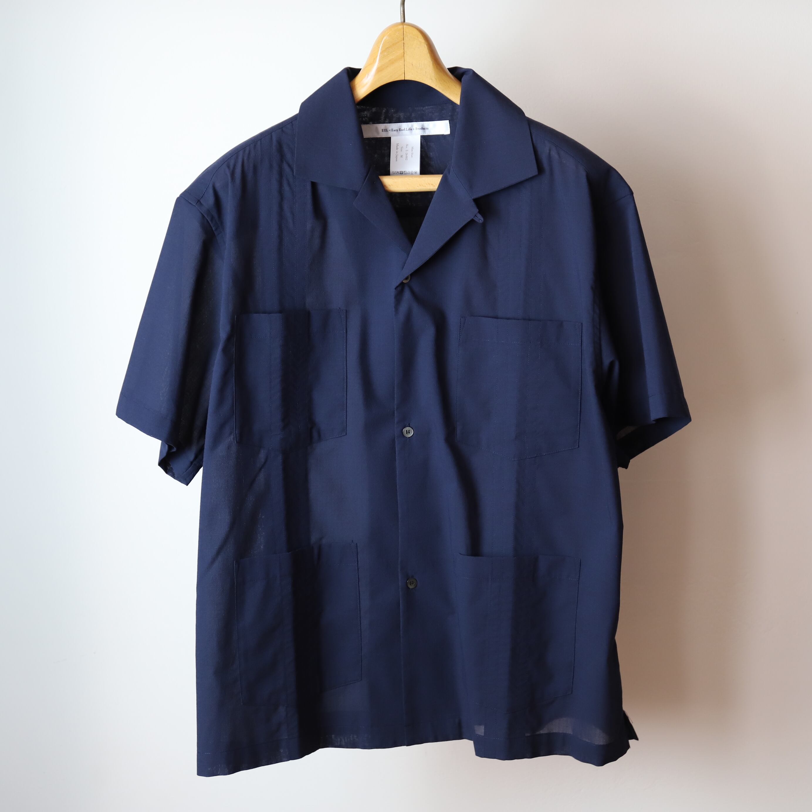 サイズ1リストック MAATEE&SONS / OPEN COLLAR フリンジ HWOOL SILK