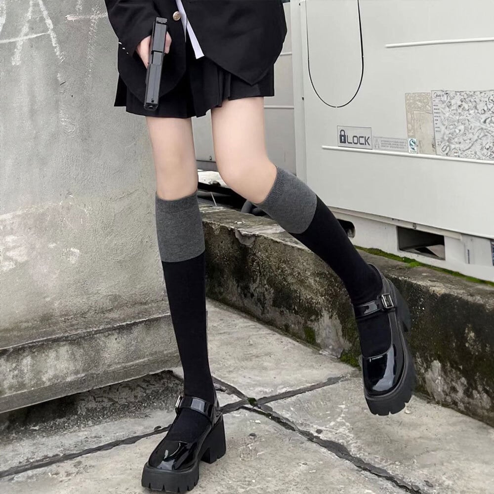 バイカラー ソックス レディース 秋冬 レッグウェア 防寒 韓国 大人 かわいい おしゃれ きれいめ ストレッチ 通勤 通学 ルームソックス 大人可愛い 大人女子