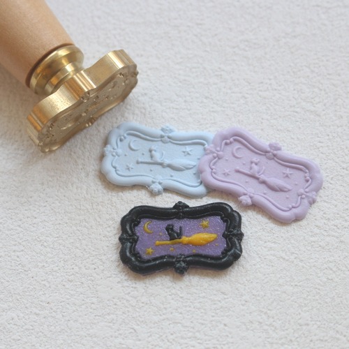 【SELECT】Wax Seal Stamp │ 猫とほうき