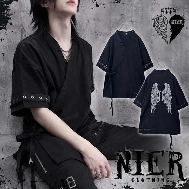 【お盆大盤振る舞いプレゼント】甚平風GOTHIC WING PULLOVER