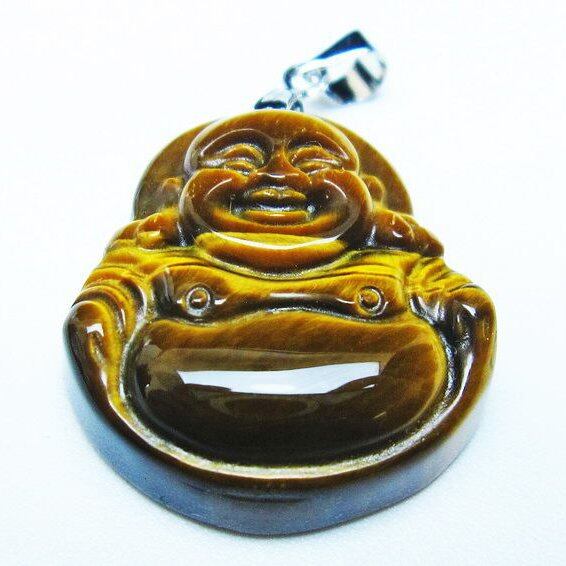 イエロータイガーアイ ペンダント 布袋様 タイガーアイ 一点物 メール便可 [M便 1/20] 112-11467