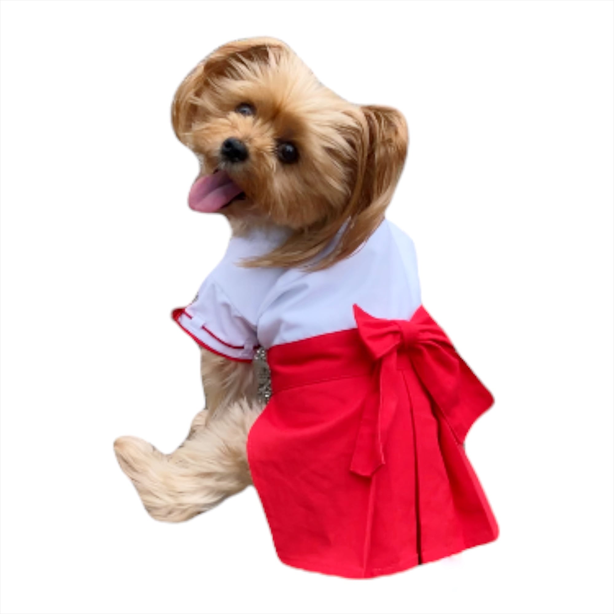 くつろぎカフェタイム 犬服 ハンドメイド キャミバルーンロンパース