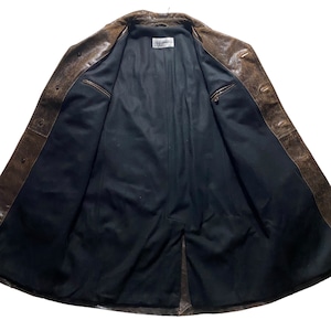 archive DOLCE&GABBANA crack leather coat