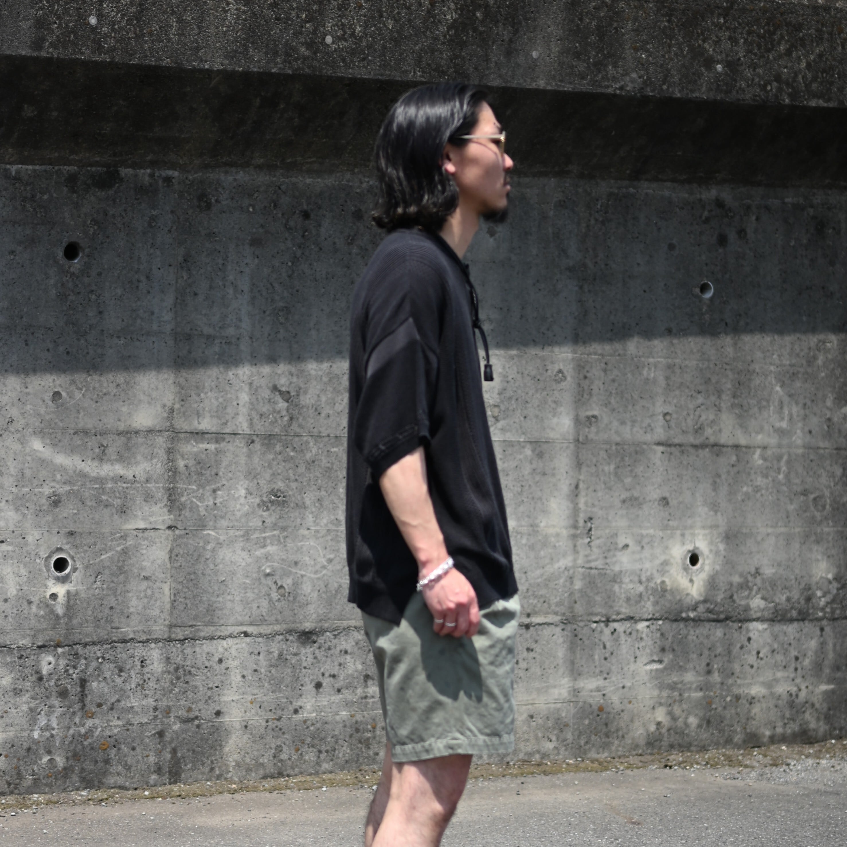 YASHIKI / Ryokufu Henley Knit | GANKO