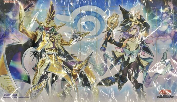 【美品】幻惑の見習い魔術師&幻惑の魔術師(遊戯王の日 プレイマット 未開封(サプライ)