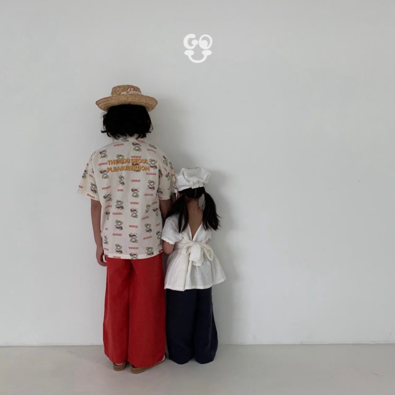 【Go.u】バックリボンカットソー 80〜120cm ホワイト 240518 - 6
