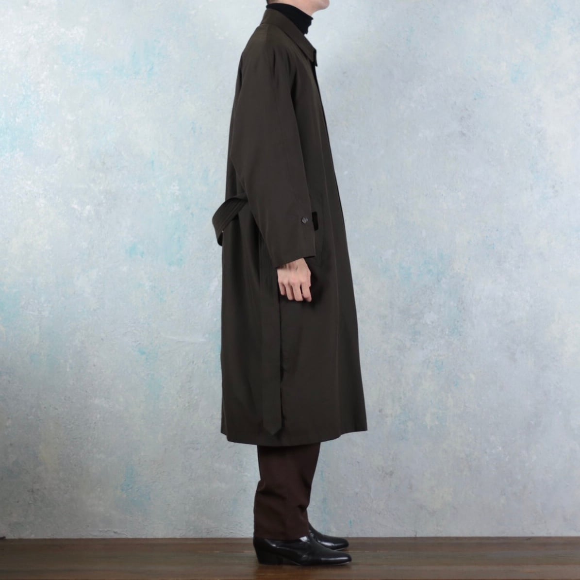 Jos.A.Bank ディープブラウン ライナー着脱可能 スムースステンカラー