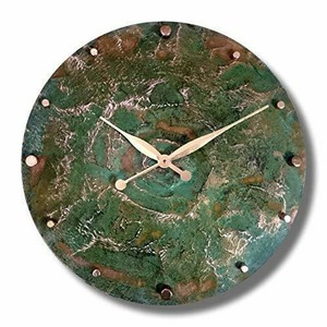 インテリア　メタルクロック Oversized Copper Rustic Round Decorative Wall Clock 24-inch