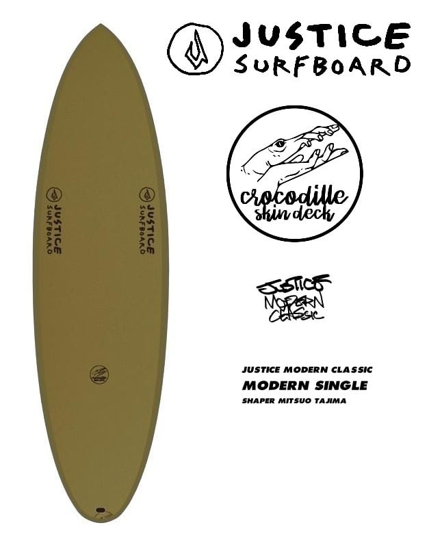 ジャスティスクロコダイルIN.STA ジャスティスサーフボード justicesurfboard MODERN SINGLE model