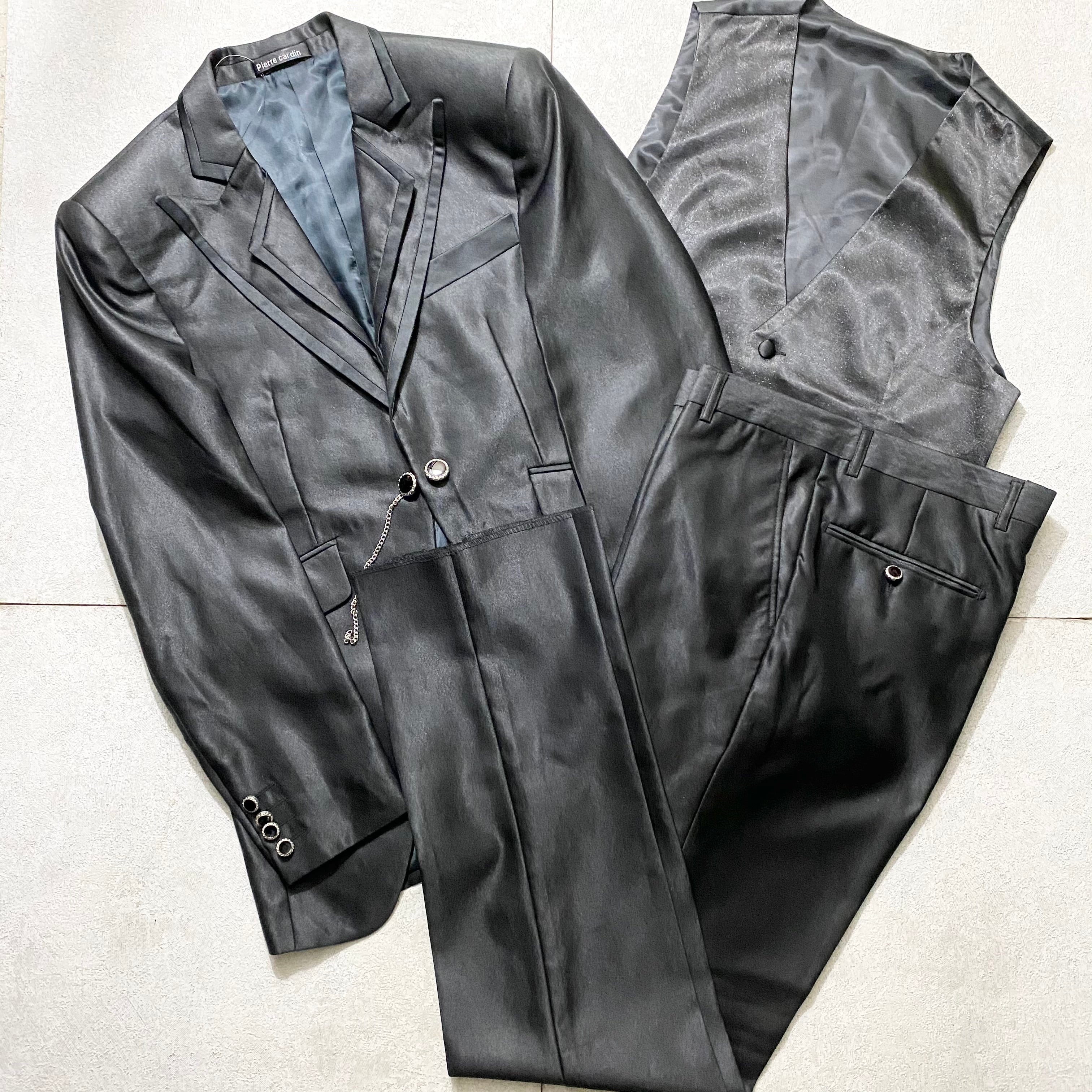 vintage PIERRE CARDIN luster fabric 3-piece tuxedo suits | NOIR ONLINE