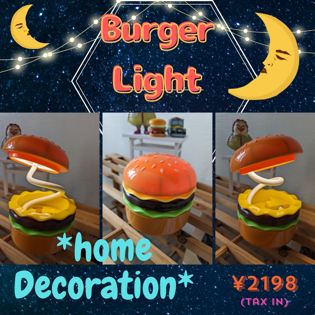 送料無料！【Burger Light★バーガー ライト ランプ】〚アメリカン雑貨 アメトイ〛