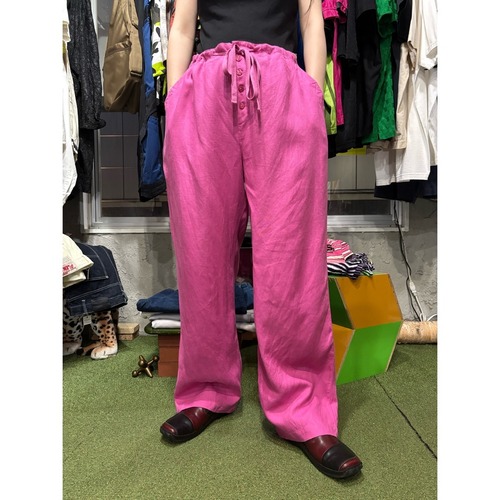 00's real comfort リネンイージーパンツ