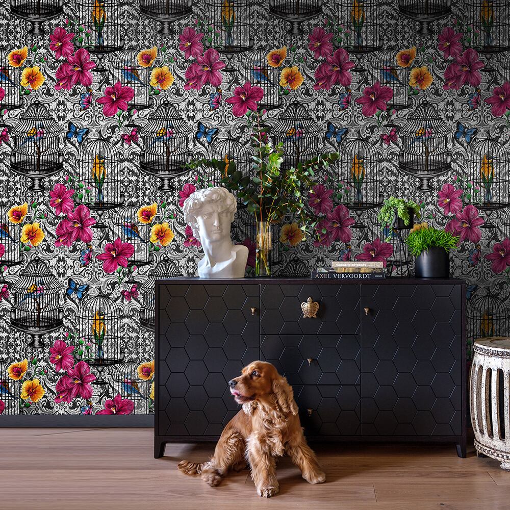 【特急取り寄せ】レース花鳥かごpink FL220801MT