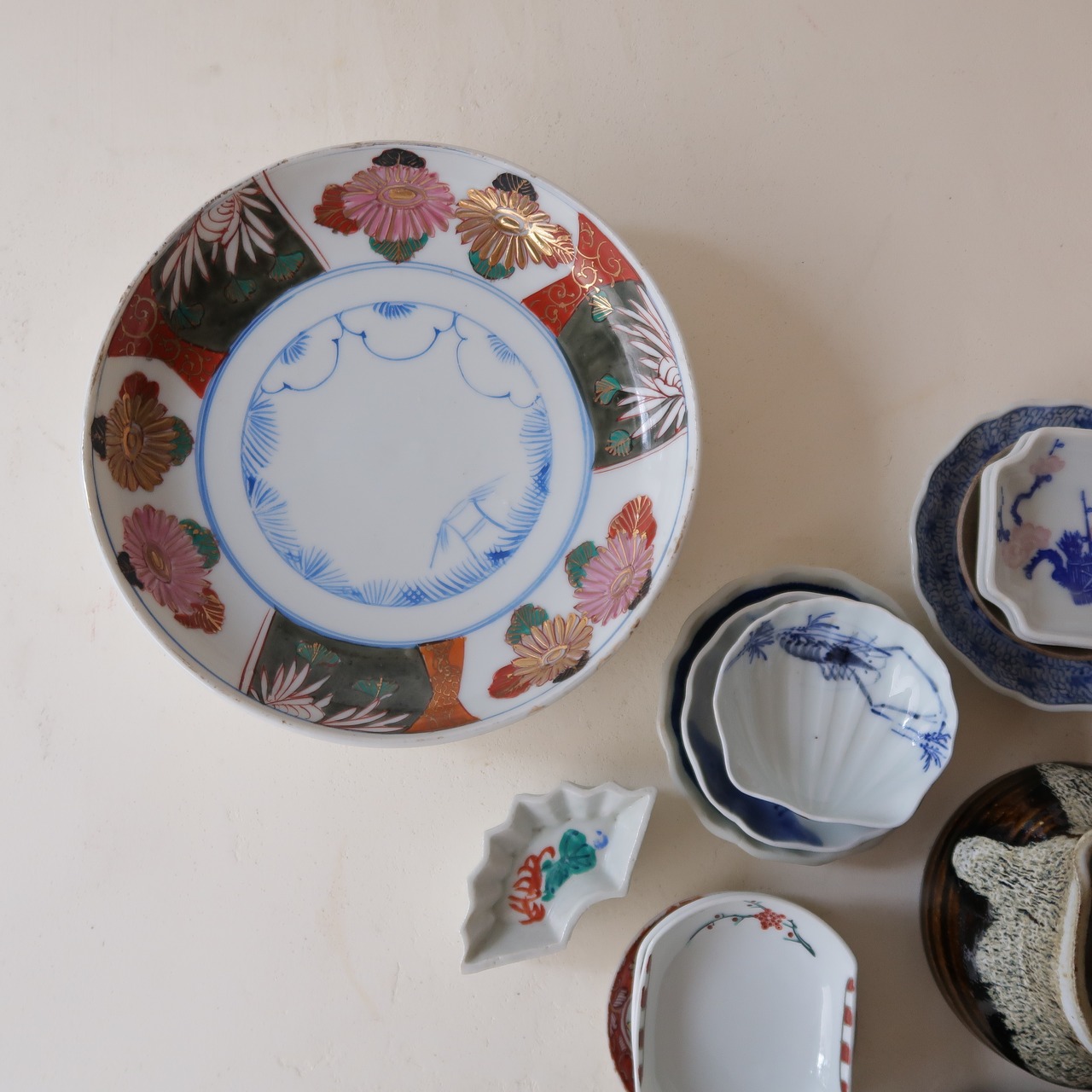 手描きのお花のワンプレート